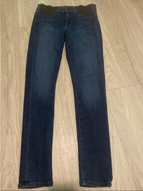 Joe's Jeans Dark Blue Skinny Jeans with Black Panel
